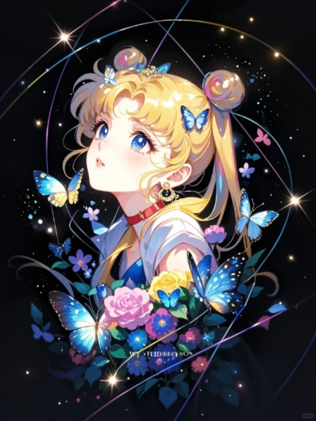 收集158：插画🌼蝴蝶美少女～