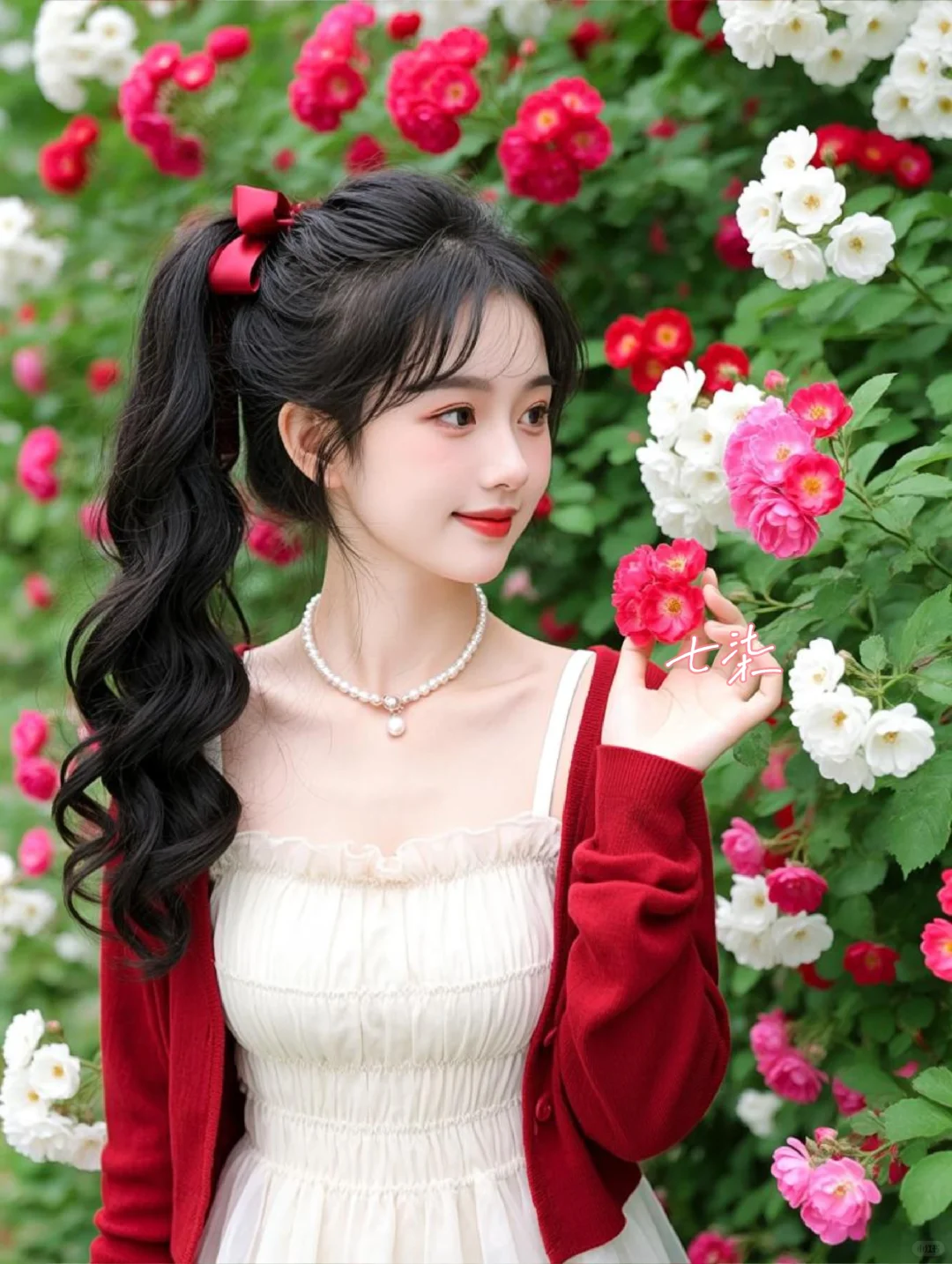 闯进谁的花海里都好看🌹