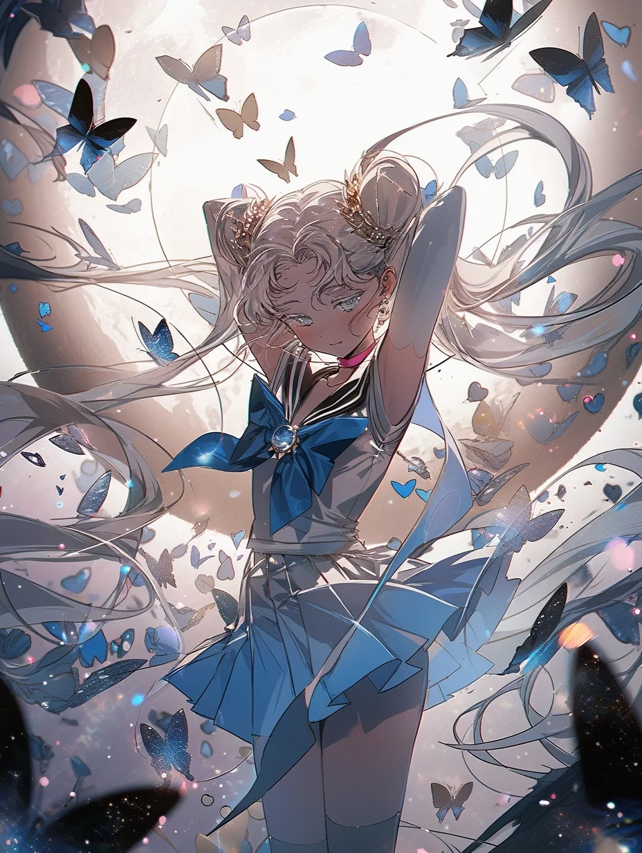 midjourney美少女战士🌙月光下的水兵月