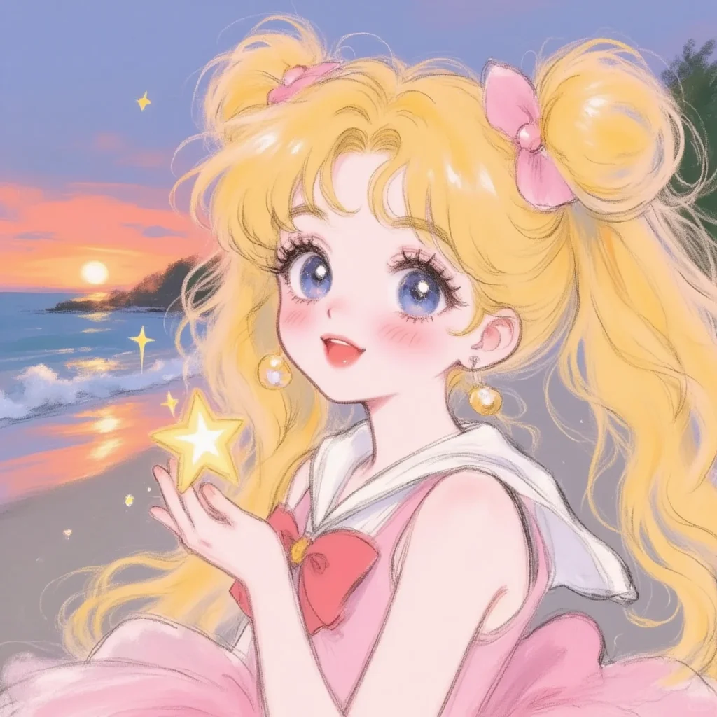 ⭐美少女战士头像｜捧一束星光许一个愿望~
