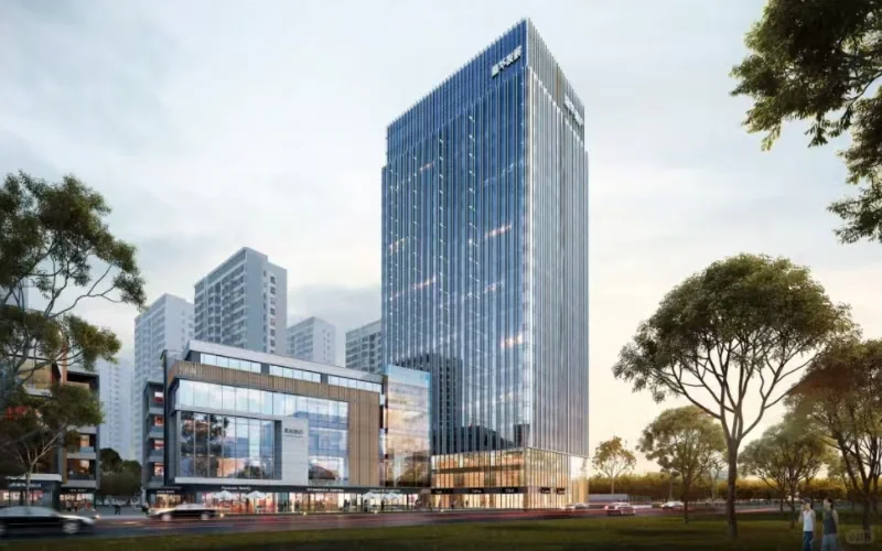 运河首座地标级建筑，超百米写字楼即将竣工