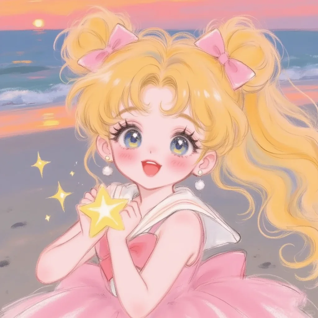 ⭐美少女战士头像｜捧一束星光许一个愿望~