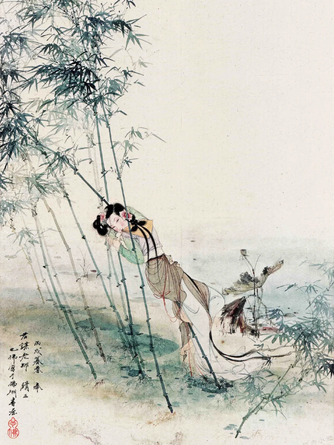 春痕不老，胡也佛仕女图赏