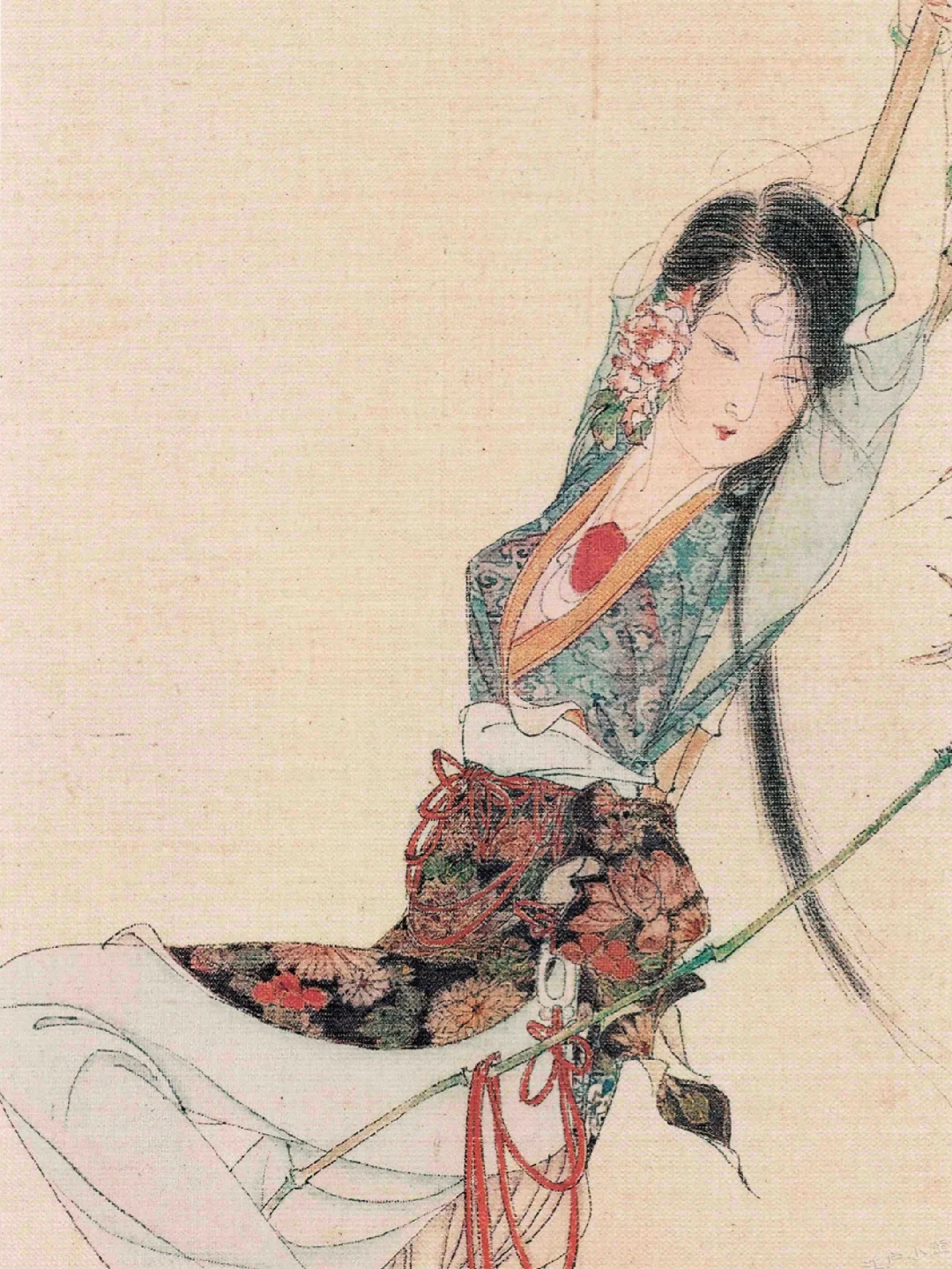 春痕不老，胡也佛仕女图赏