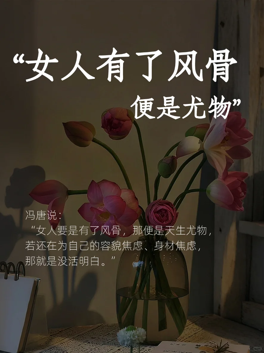 女人有了风骨，便是尤物✨