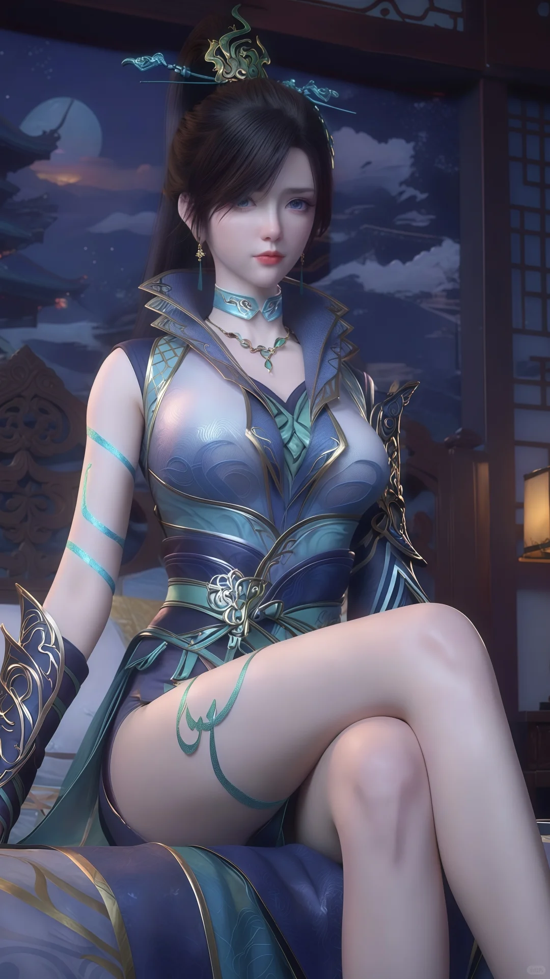 🎐国漫女神顶配！AI精修壁纸速存~