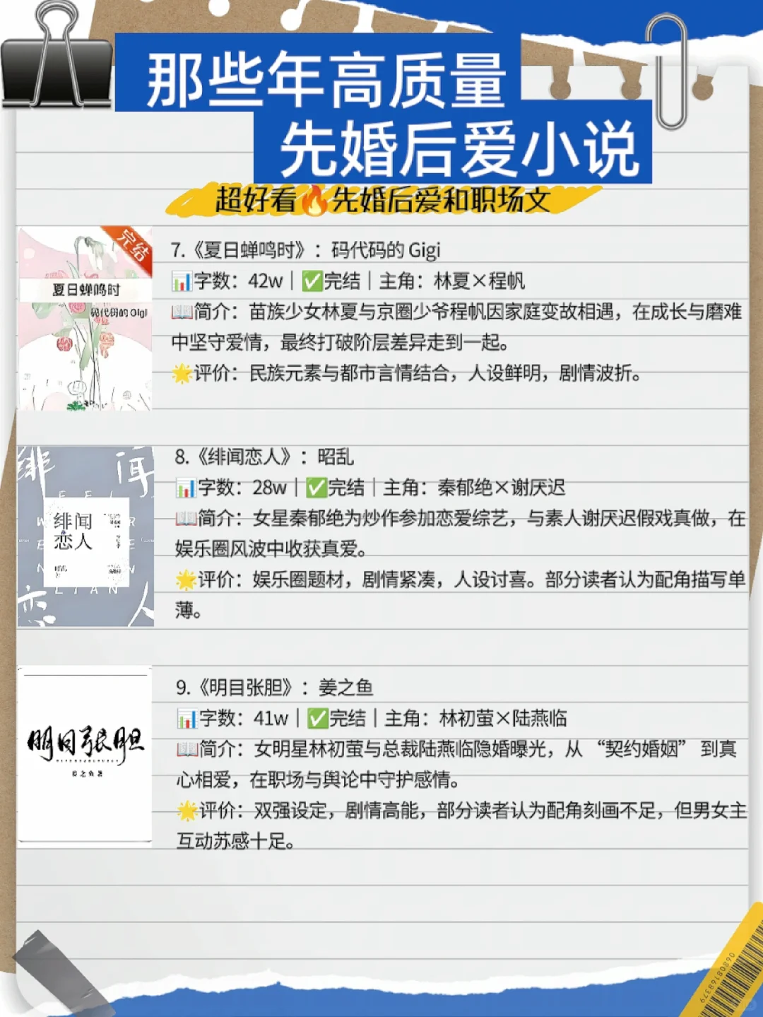 熬夜必看❗先婚后爱小说你看过几部