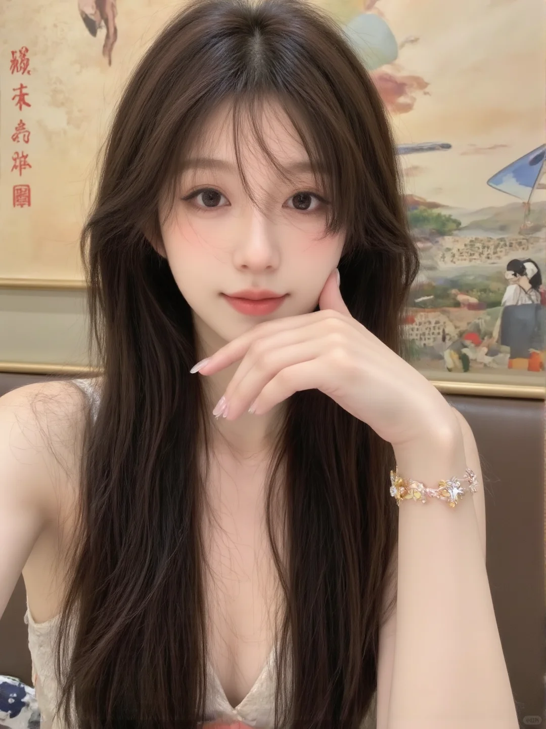 眼睛一眨一眨的超甜～
