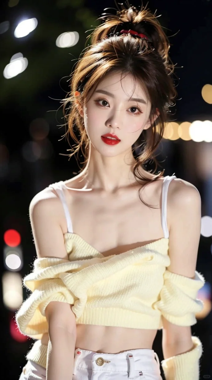 迷人的小姐姐，AI绘画美女壁纸