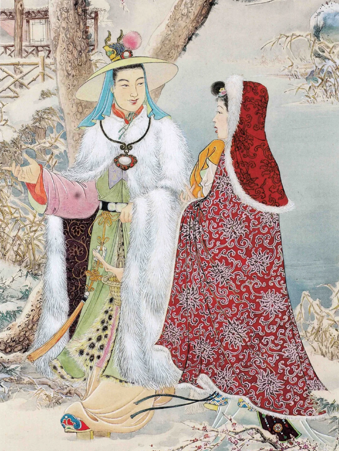 春痕不老，胡也佛仕女图赏