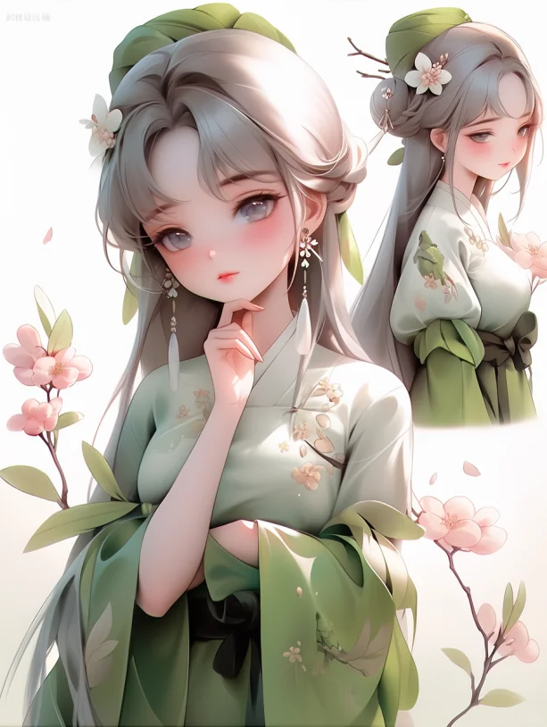 丽绝俗，娇美秀丽的古代美女。