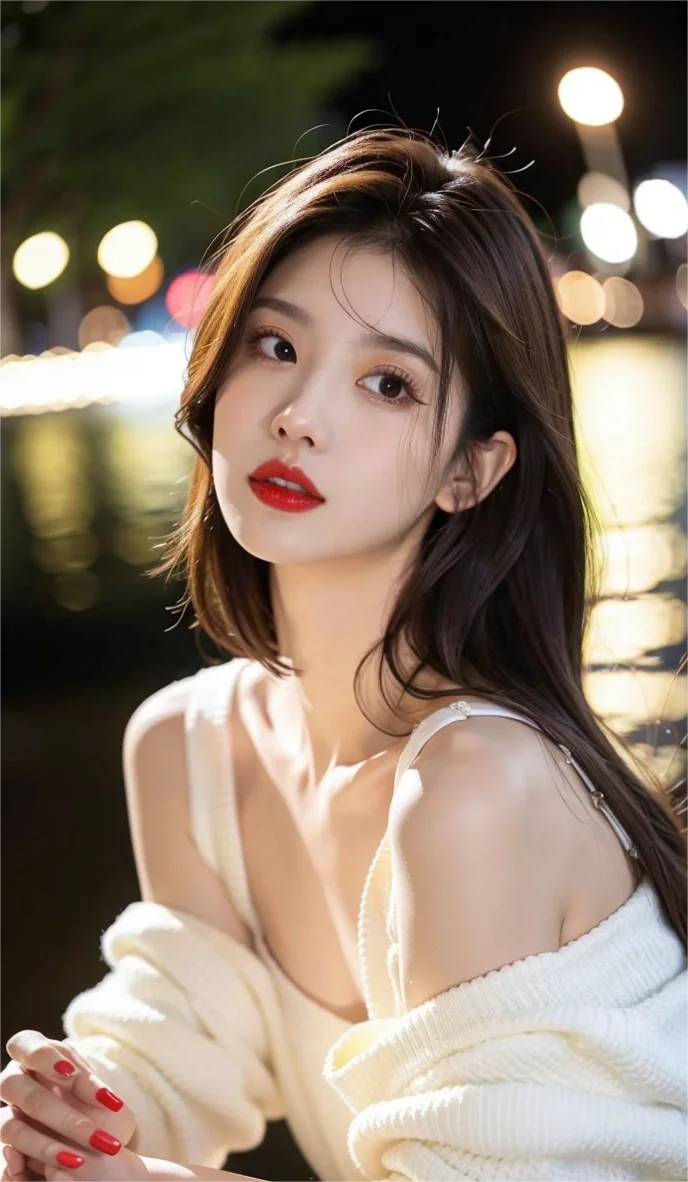 迷人的小姐姐，AI绘画美女壁纸