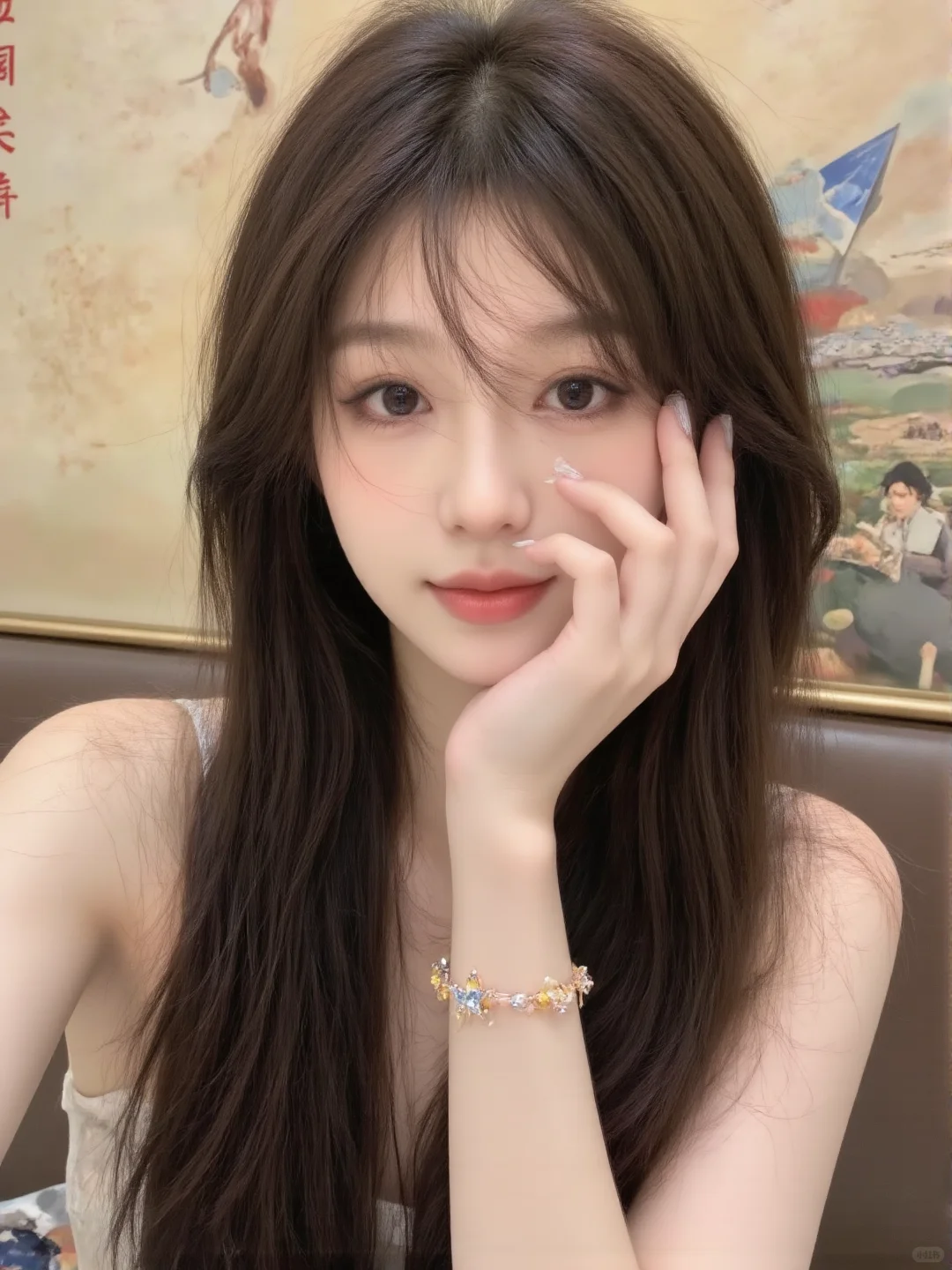 眼睛一眨一眨的超甜～