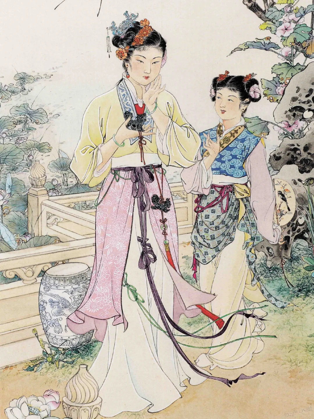 春痕不老，胡也佛仕女图赏