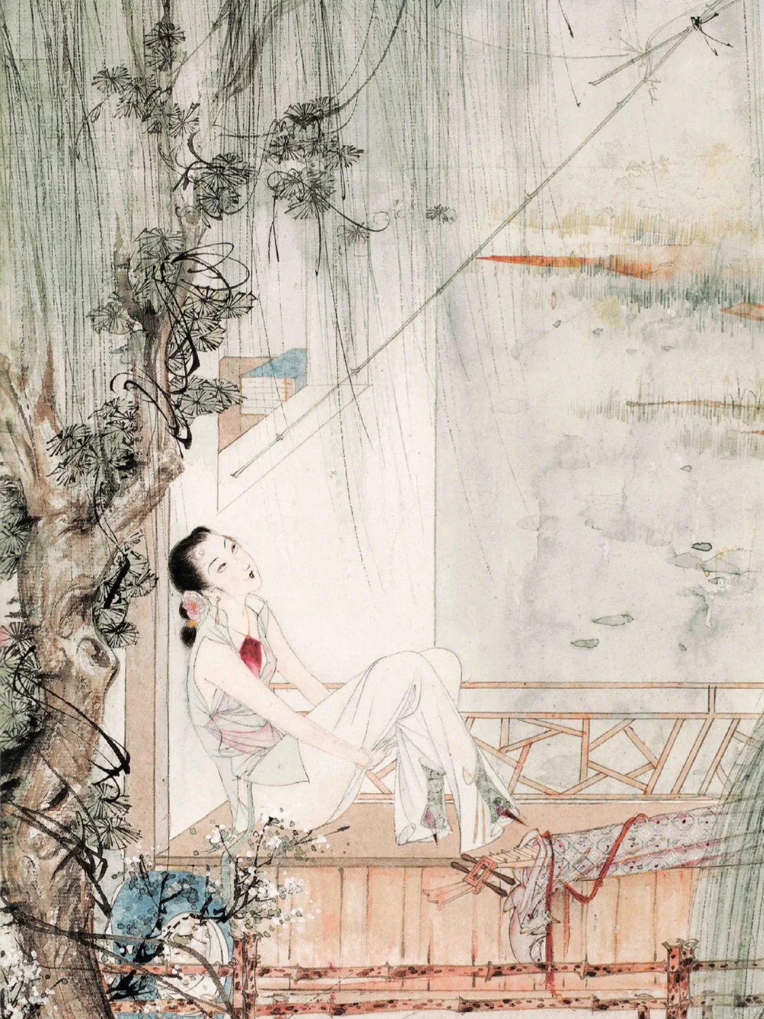春痕不老，胡也佛仕女图赏