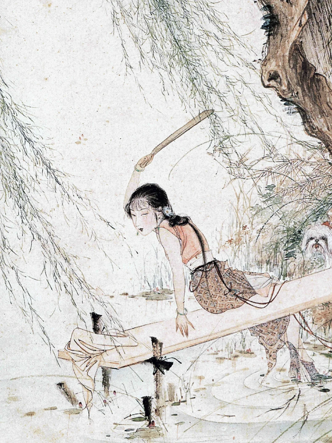 春痕不老，胡也佛仕女图赏