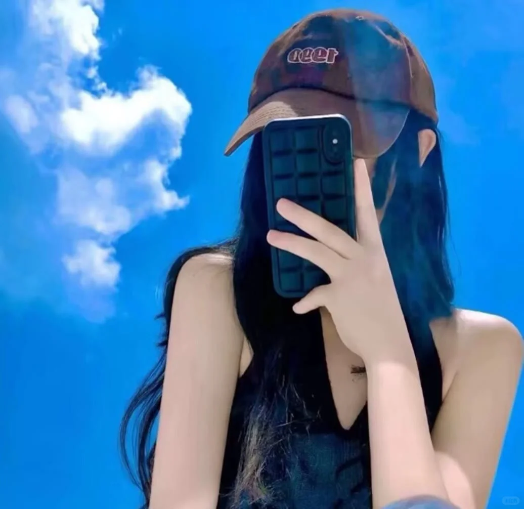 好看的蓝色系女生头像