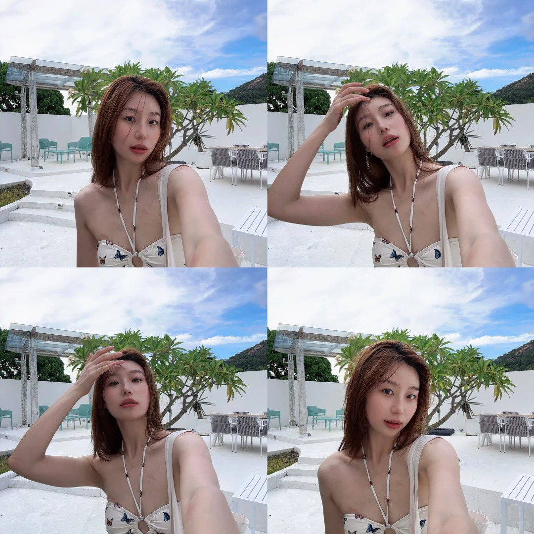 在热烈自由的海岛穿上了比基尼👙