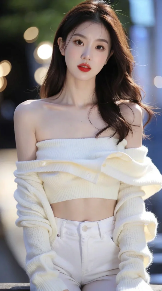 迷人的小姐姐，AI绘画美女壁纸