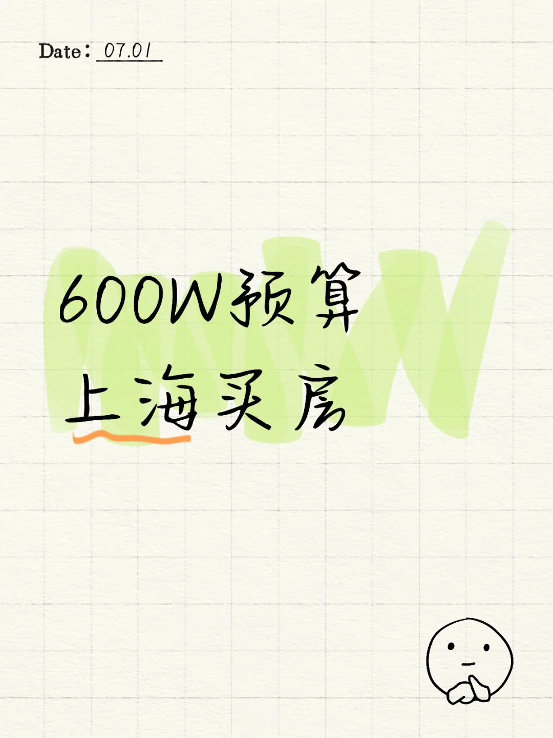 600w预算买房