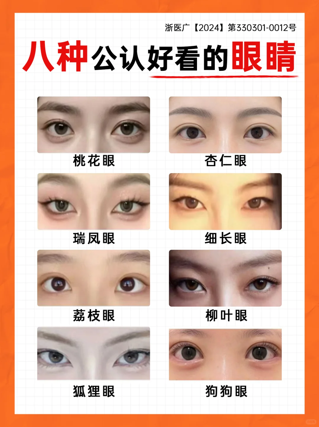 ⑧种公认好看的眼型，快速自测❗