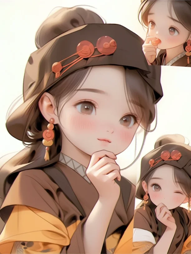丽绝俗，娇美秀丽的古代美女。