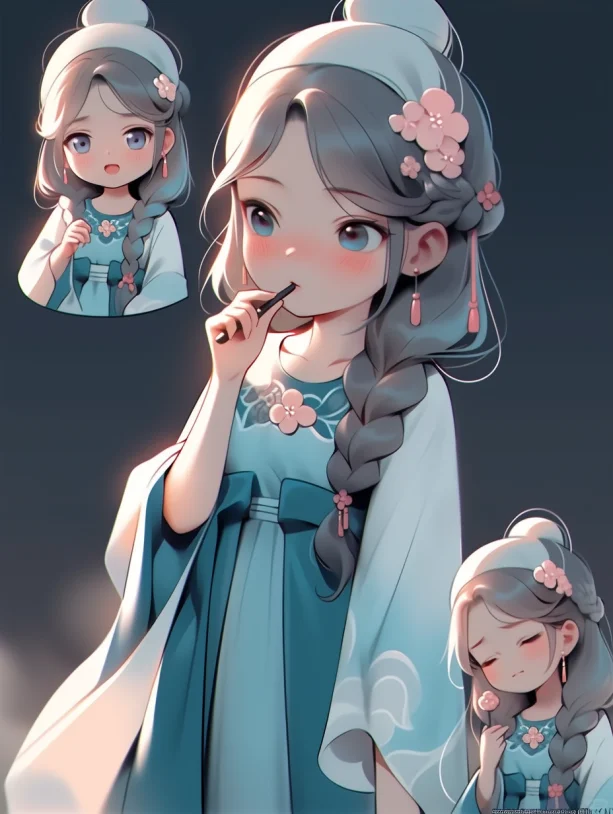 丽绝俗，娇美秀丽的古代美女。