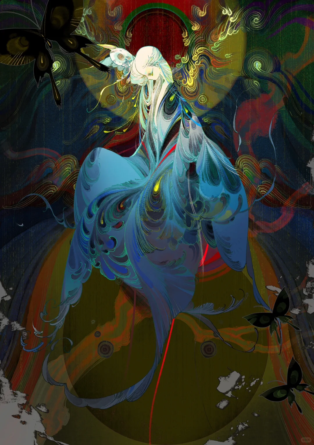 妖里妖气！她的美人，肩胛骨都在勾人