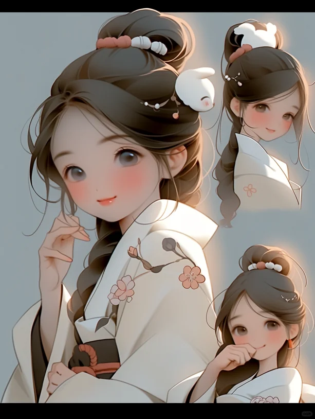 丽绝俗，娇美秀丽的古代美女。