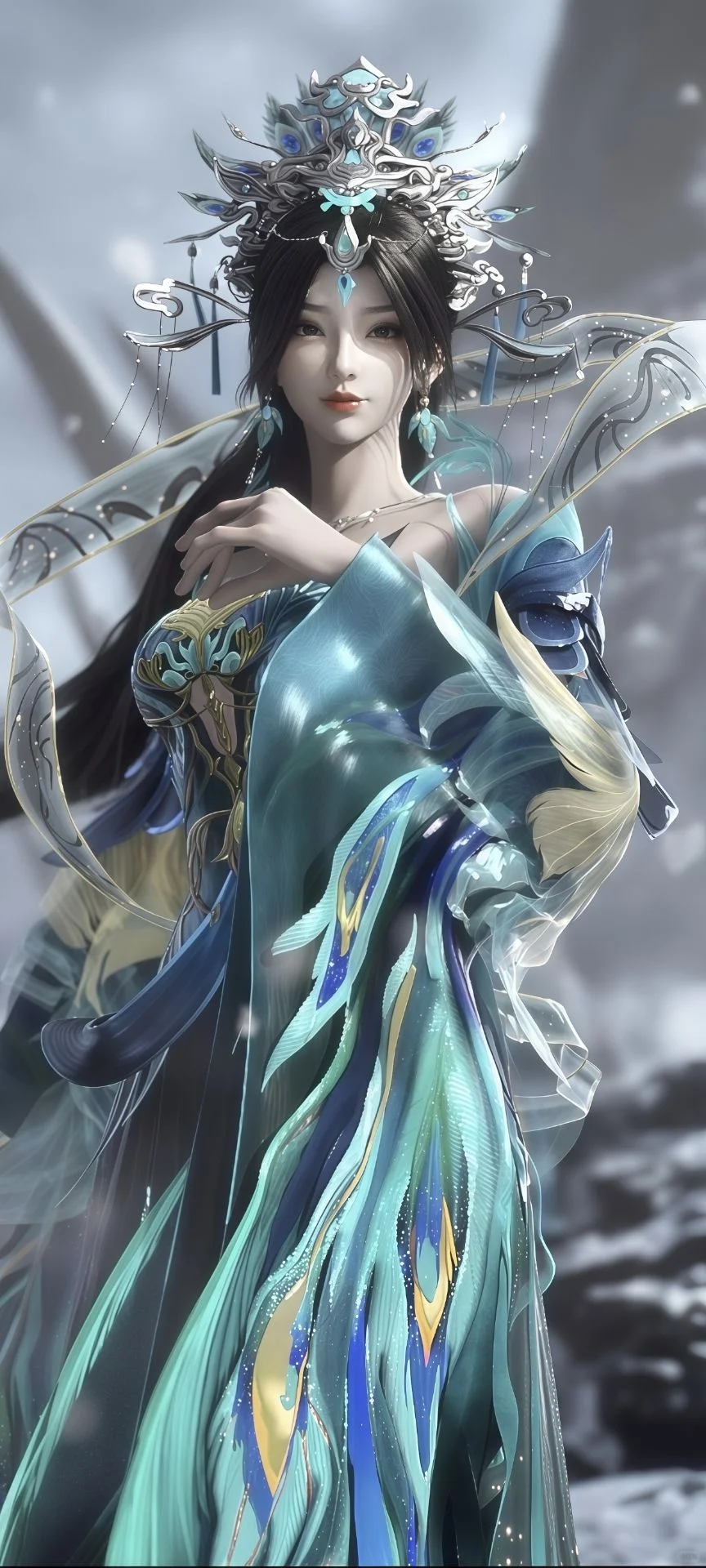 🎐国漫女神顶配！AI精修壁纸速存~