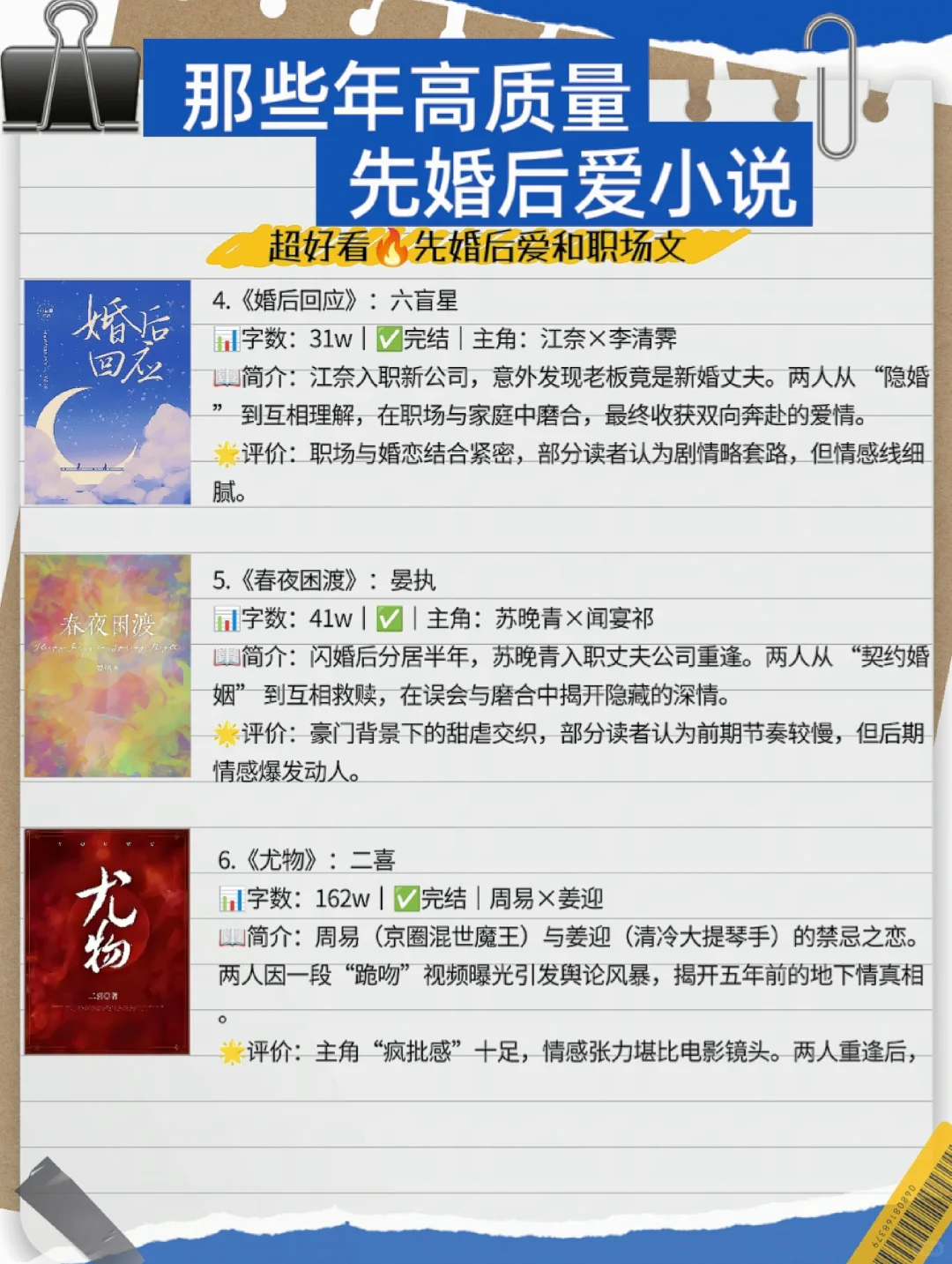 熬夜必看❗先婚后爱小说你看过几部