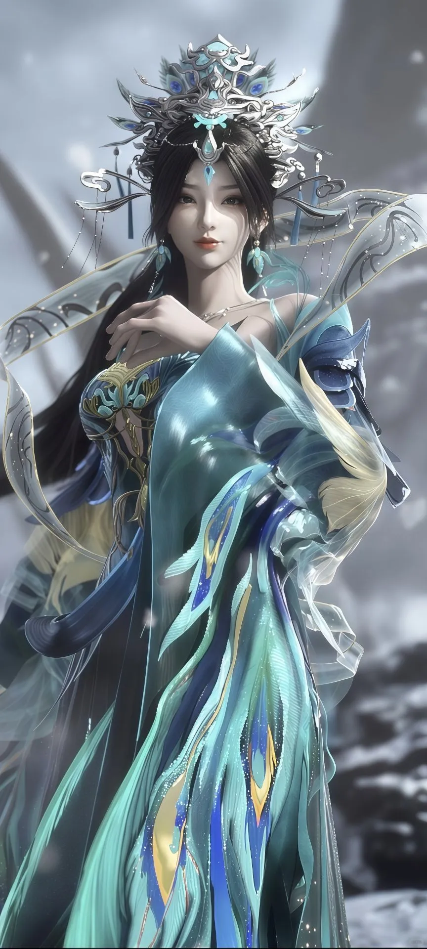 🎐国漫女神顶配！AI精修壁纸速存~