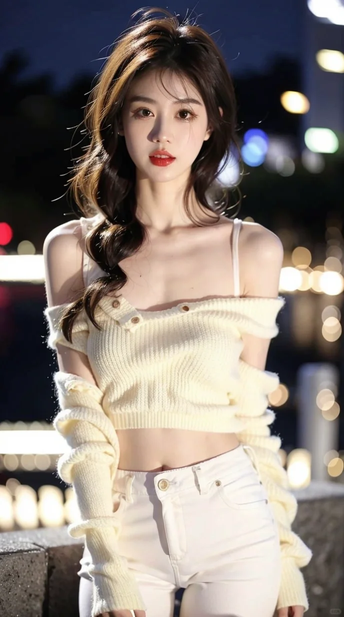迷人的小姐姐，AI绘画美女壁纸