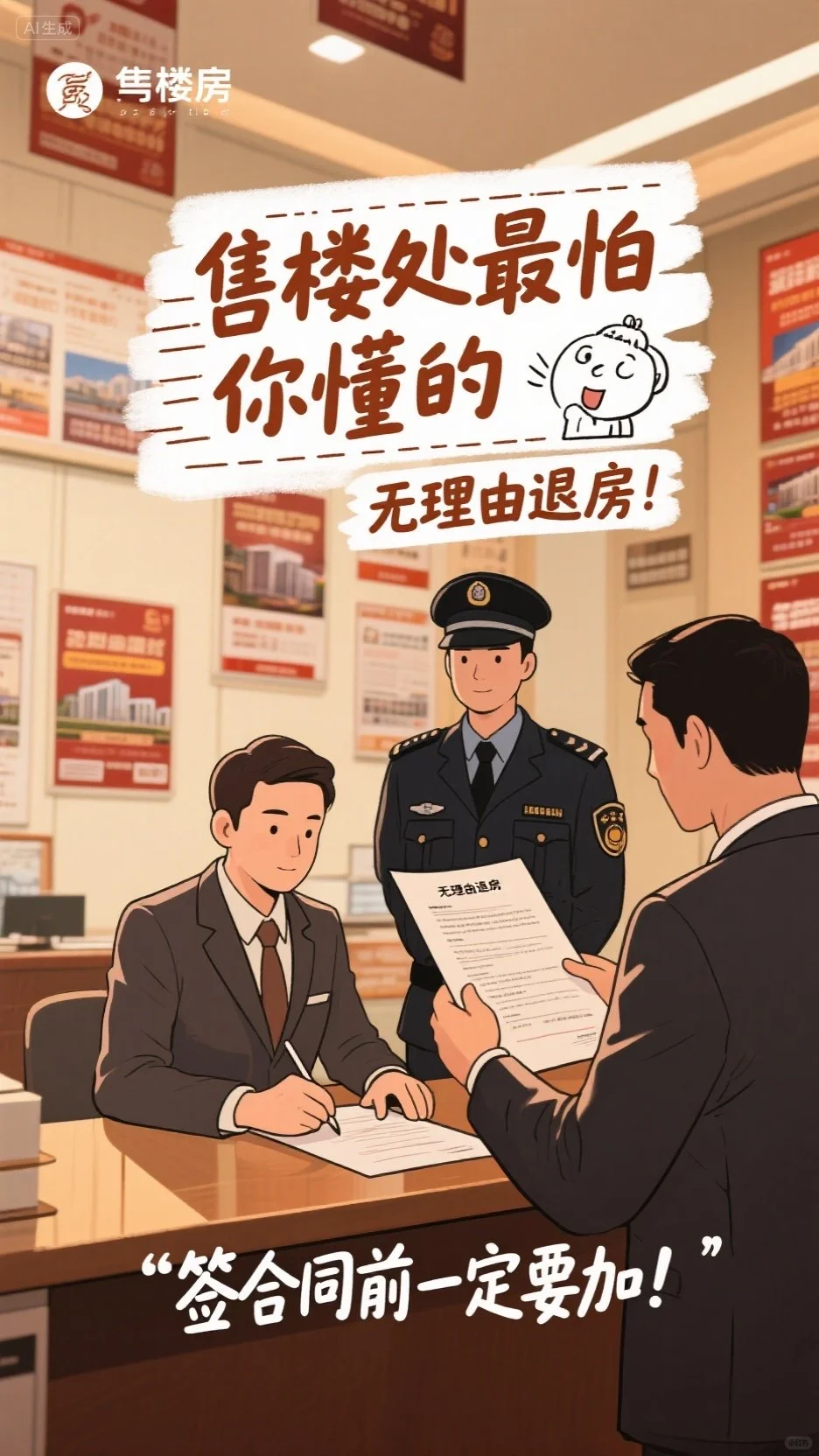 《售楼处最怕你懂的“无理由退房”条款，