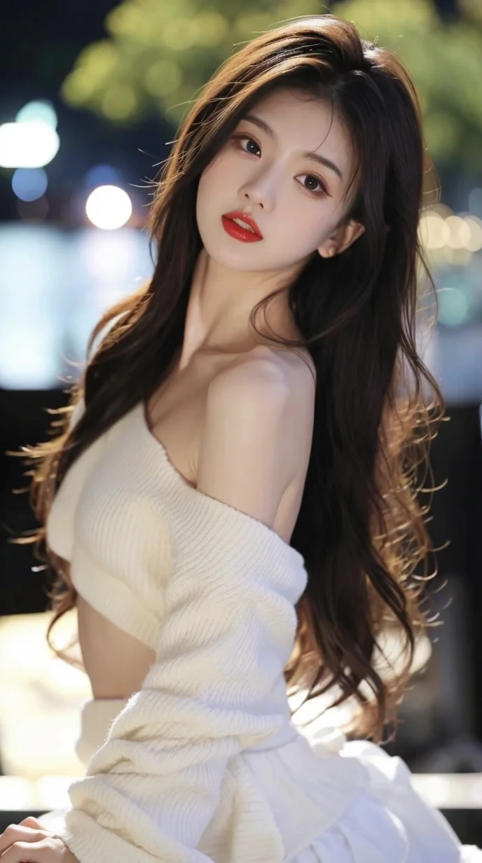 迷人的小姐姐，AI绘画美女壁纸