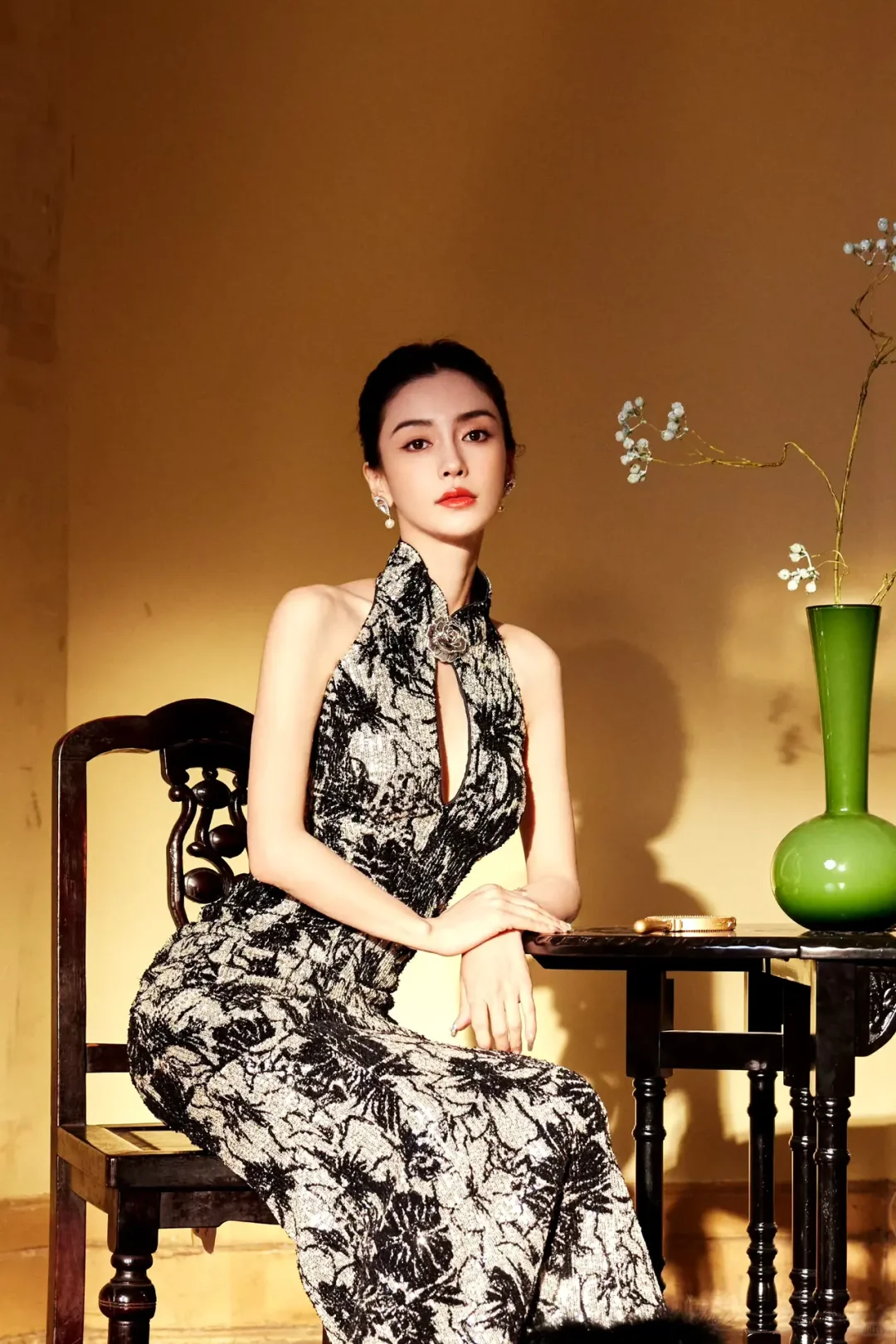 杨颖｜好美的旗袍，这身材太绝了