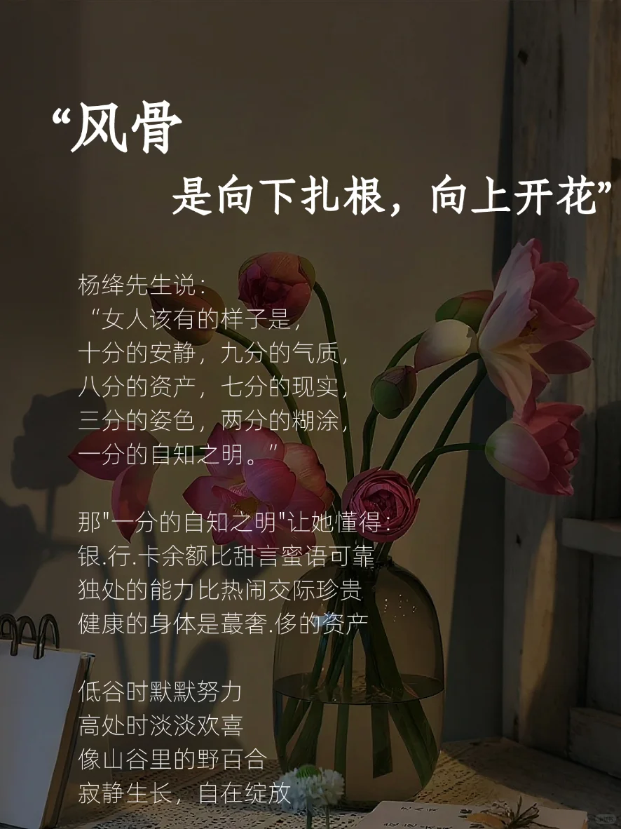 女人有了风骨，便是尤物✨