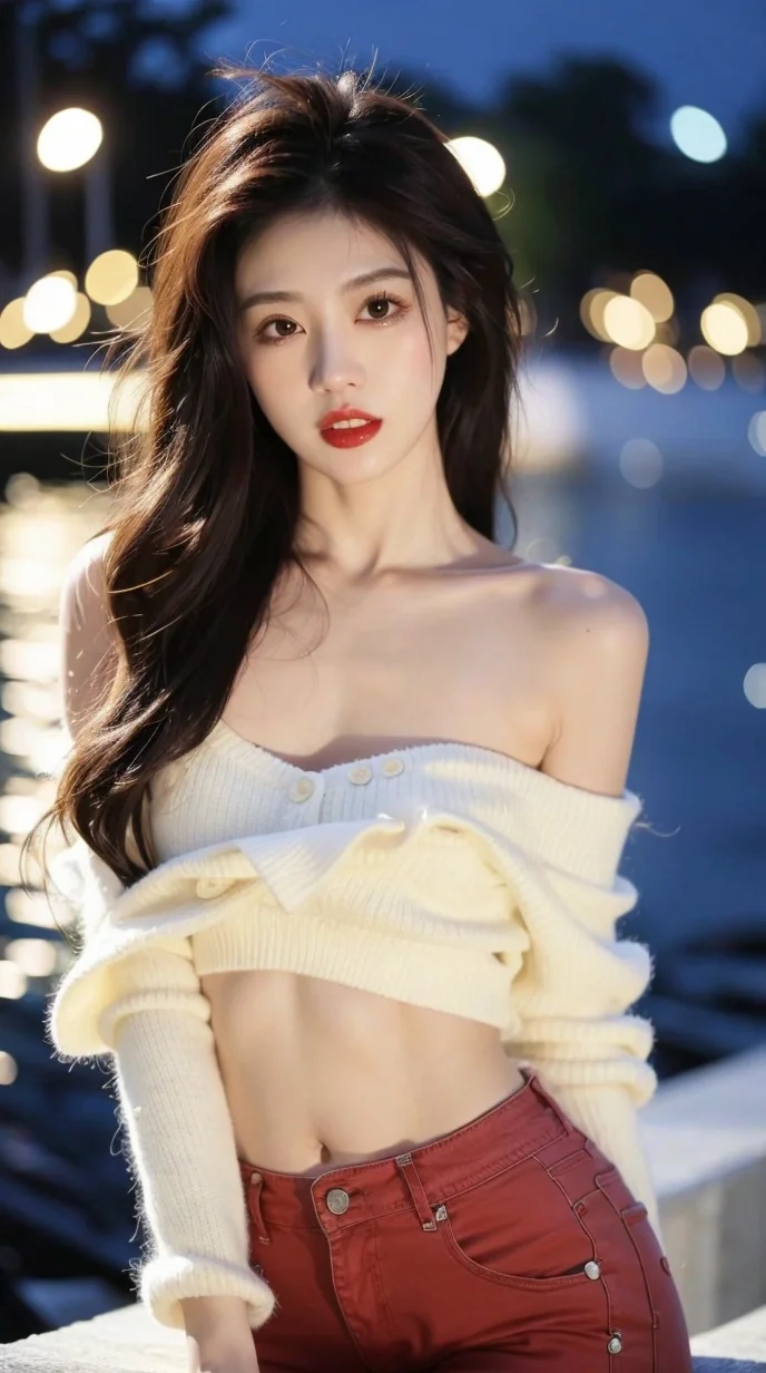 迷人的小姐姐，AI绘画美女壁纸