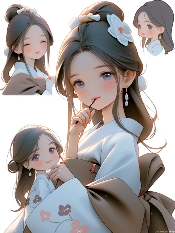 丽绝俗，娇美秀丽的古代美女。