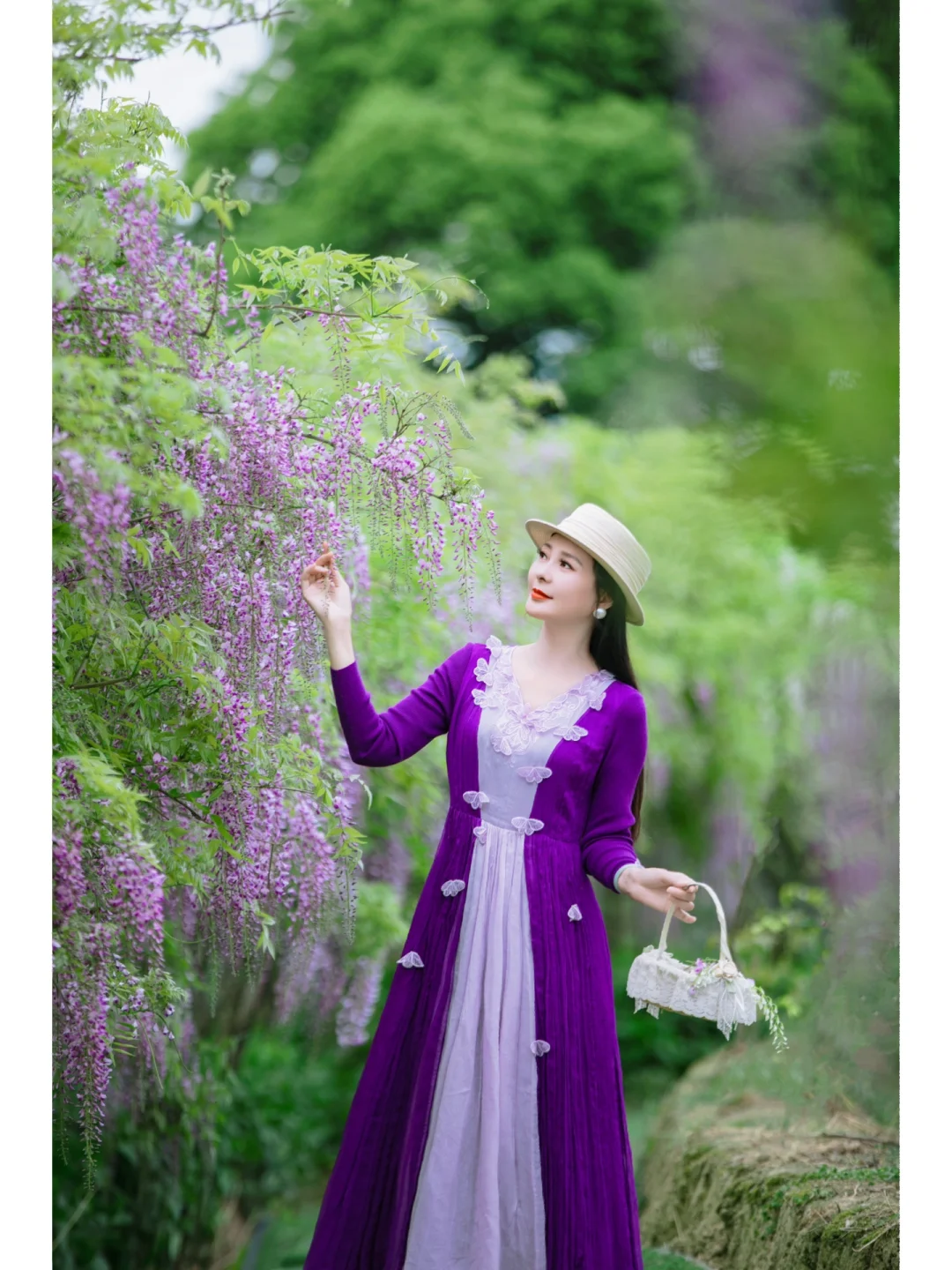 遇见紫藤花开，遇见你