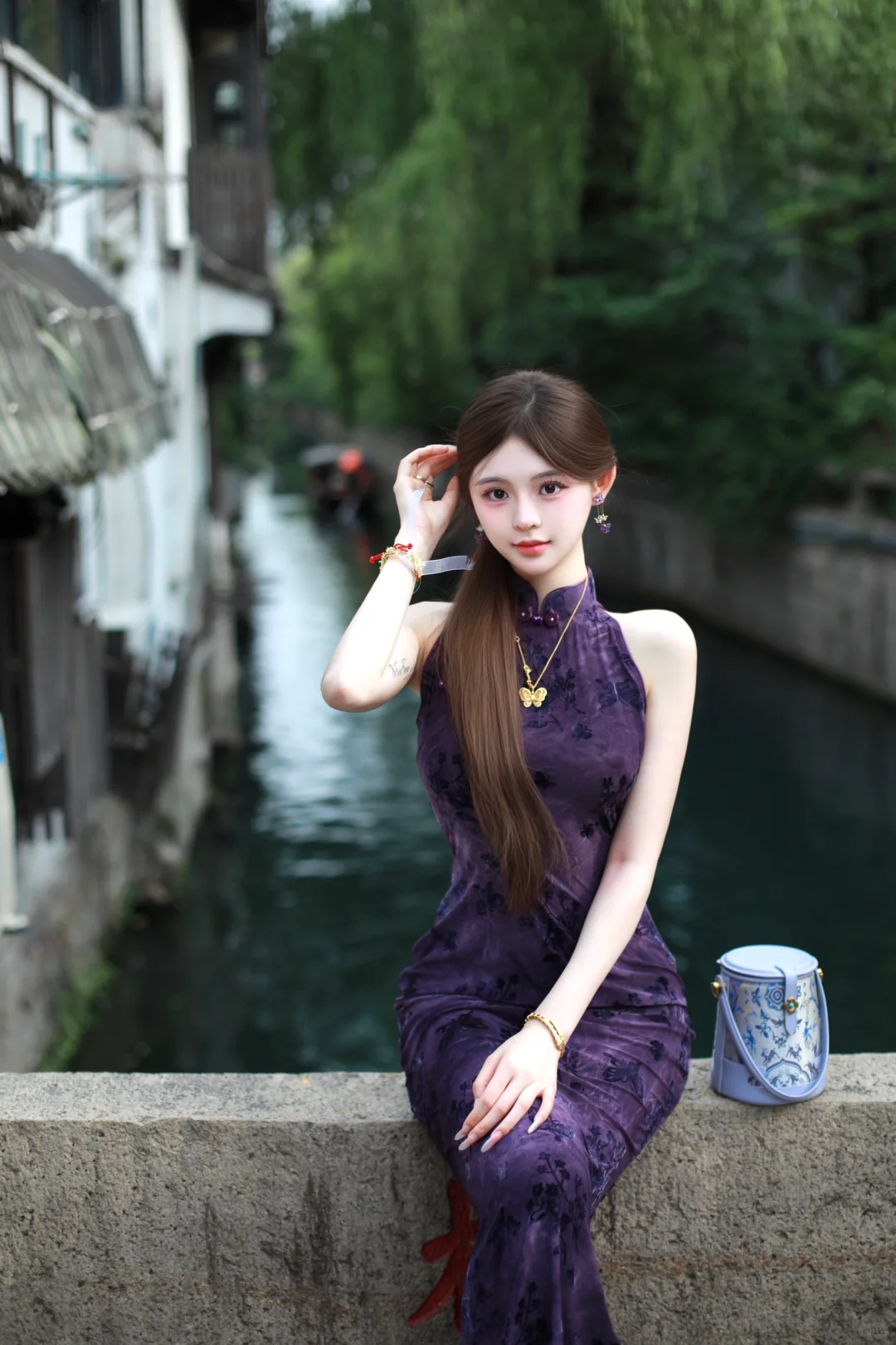 妈妈讲囡囡还是穿紫色嗲～