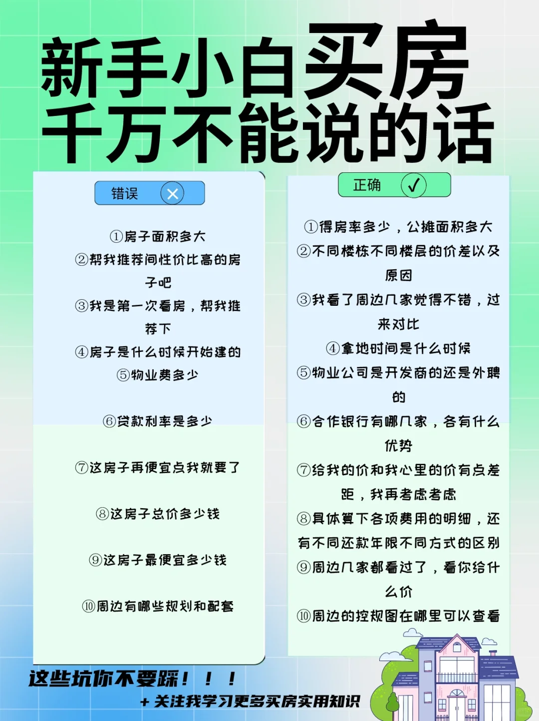 新手小白买房千万不要这样问！除非你想被坑