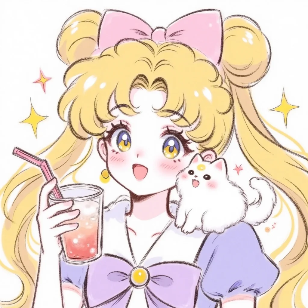 ⭐美少女战士头像｜今天喝什么奶茶呢？