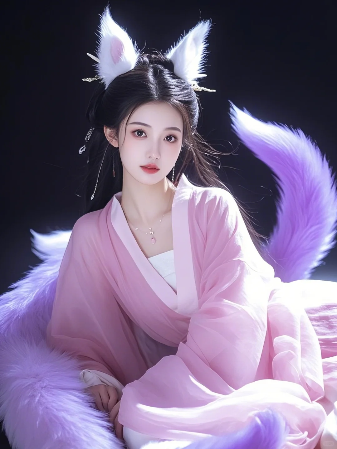粉袂狐仙，绽逸古韵灵姿