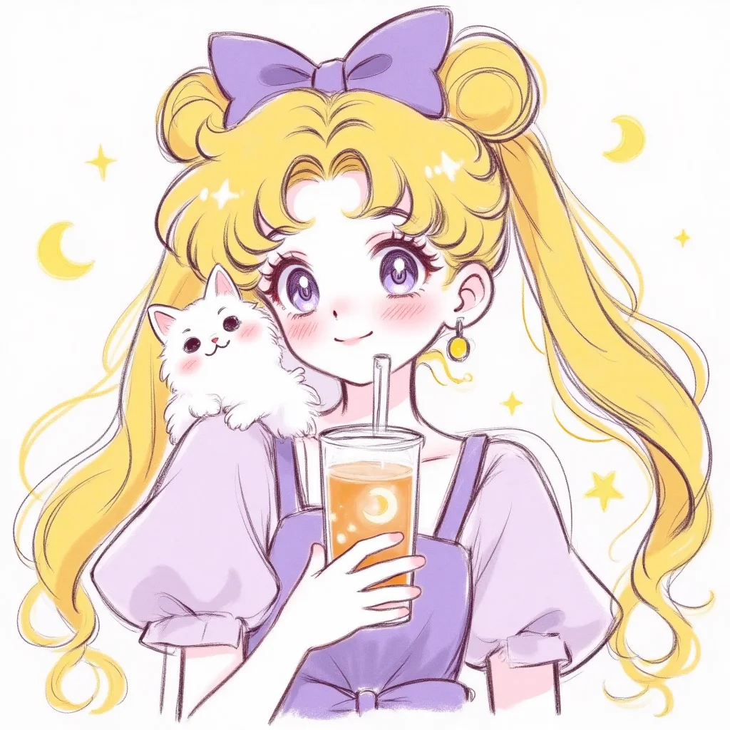 ⭐美少女战士头像｜今天喝什么奶茶呢？