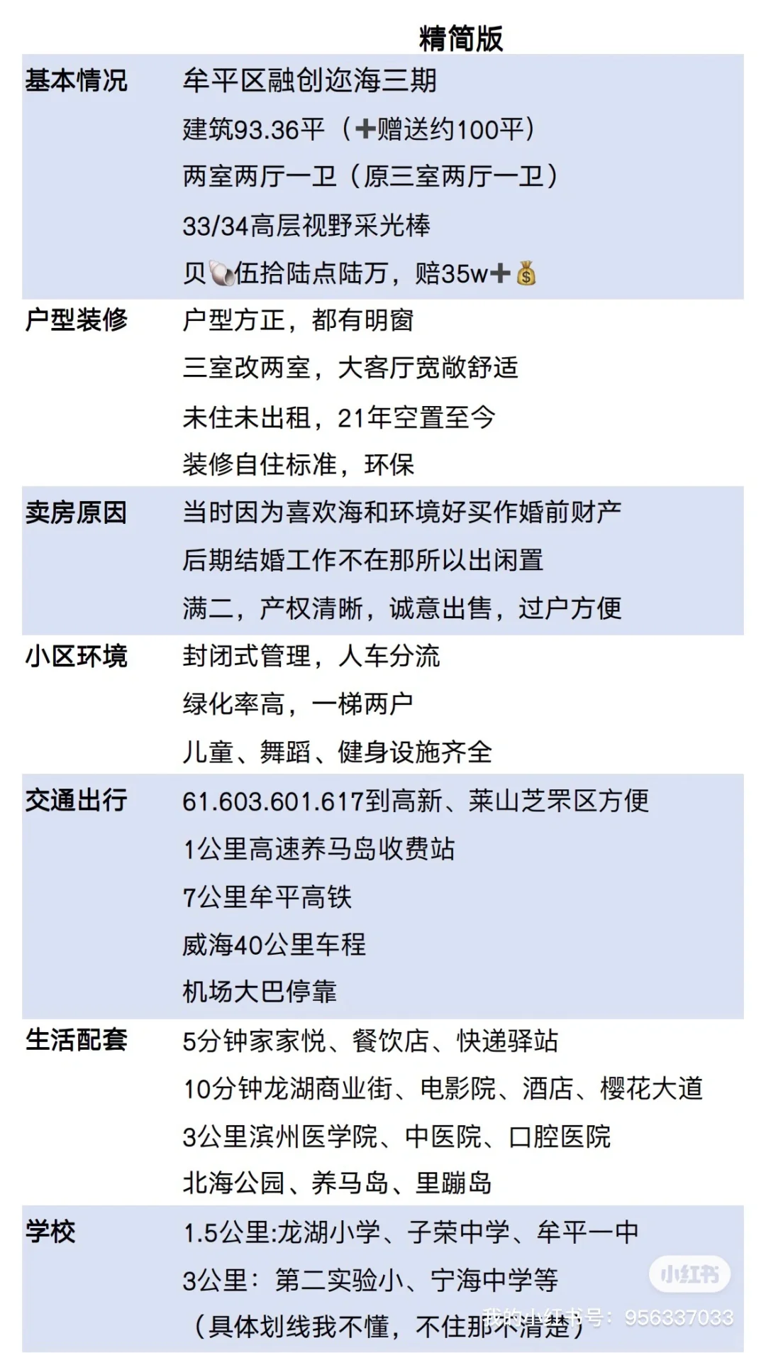 房东亏35W➕卖房，烟台牟平养马岛附近看海