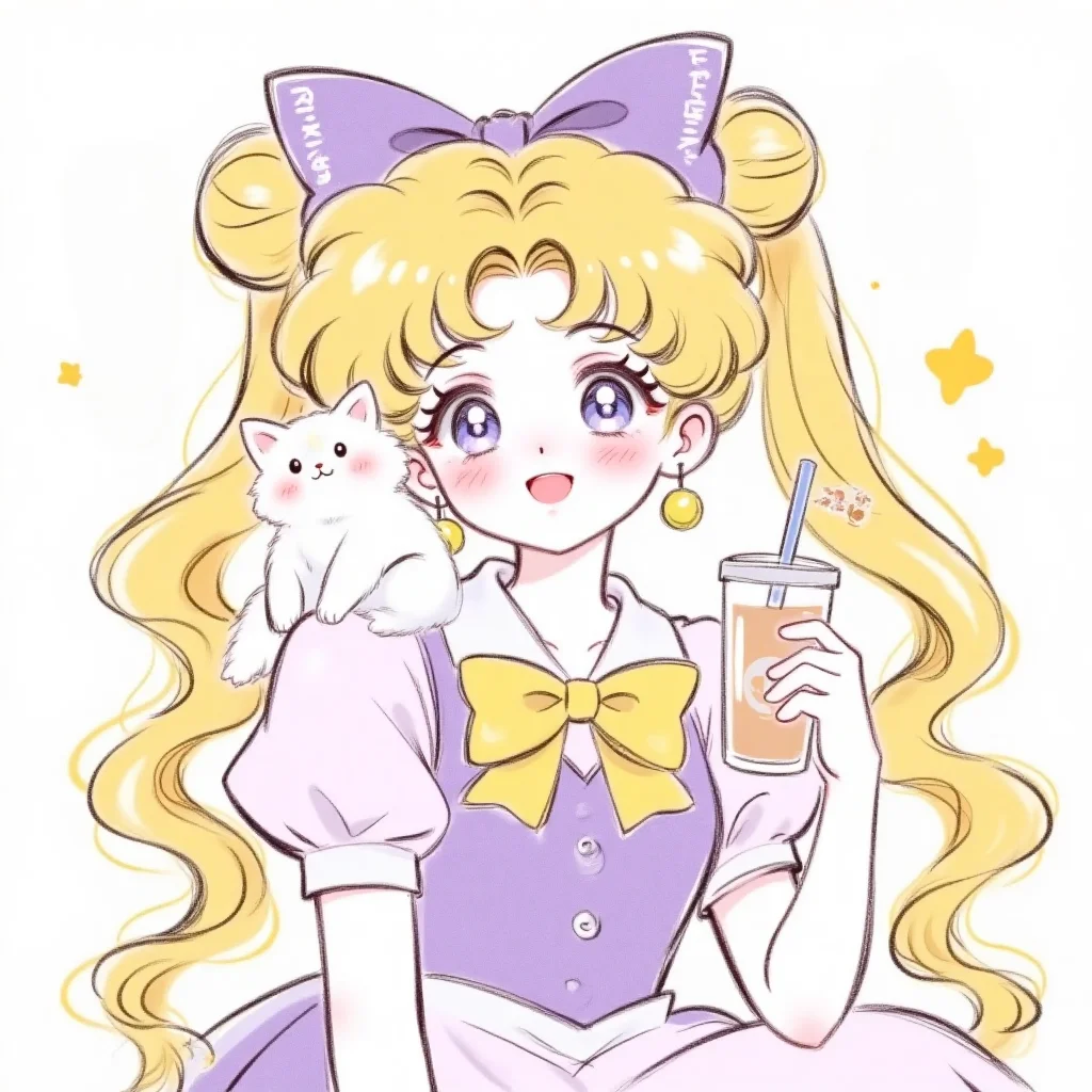 ⭐美少女战士头像｜今天喝什么奶茶呢？