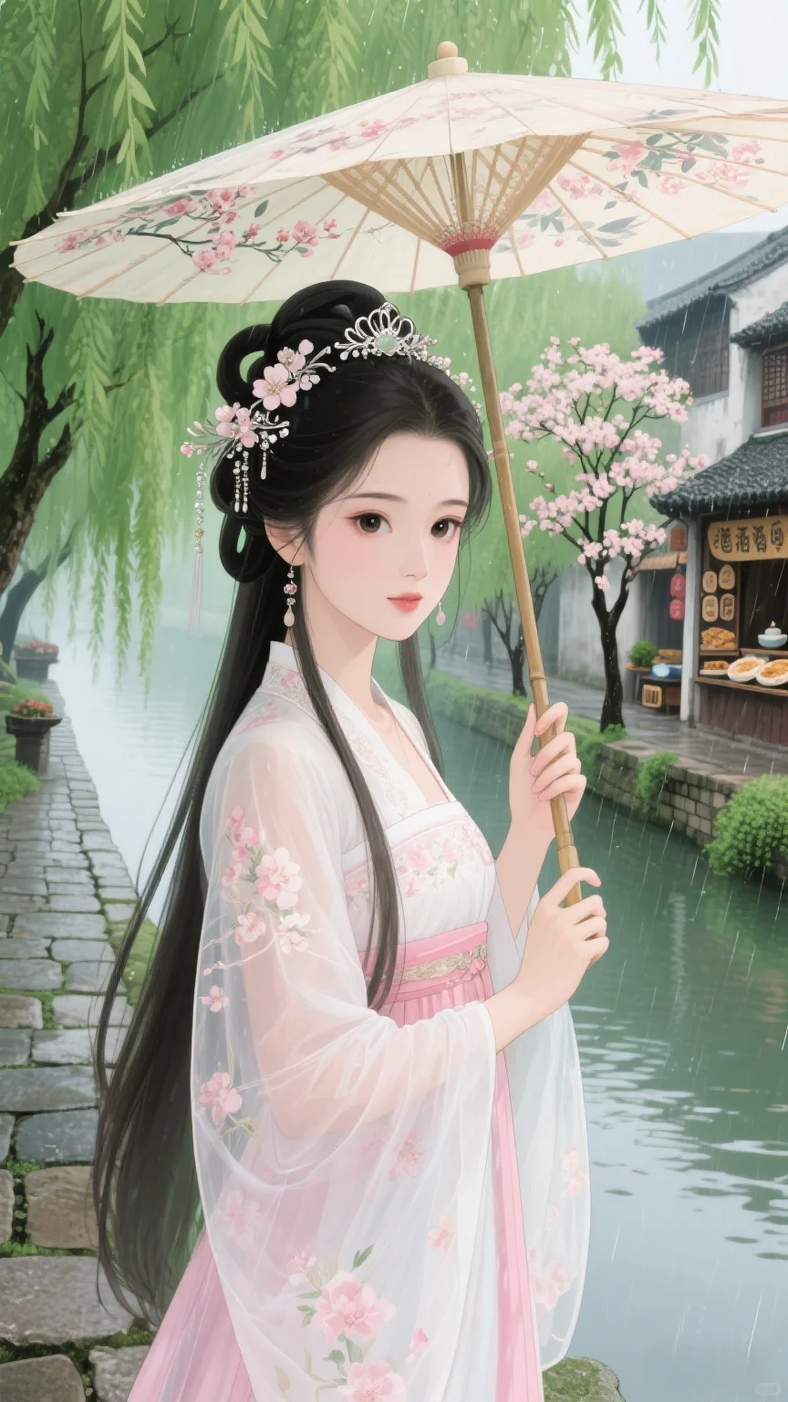 古韵悠时：古风美女的惬意闲情
