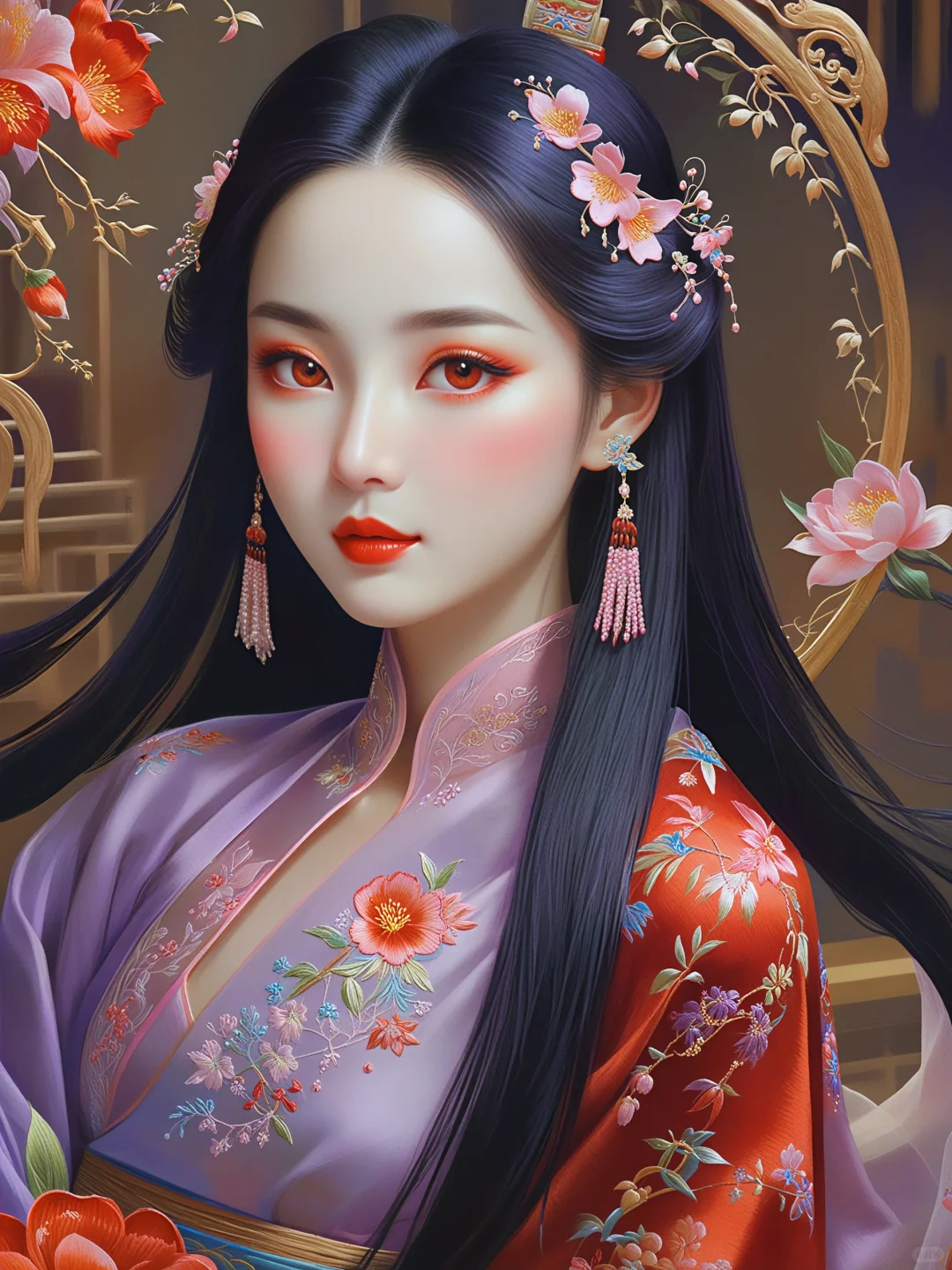 一组明艳妩媚大美人