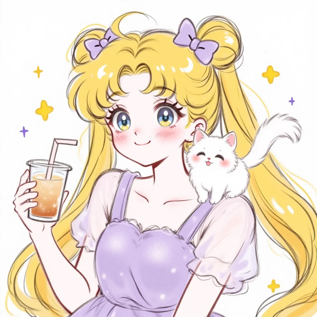 ⭐美少女战士头像｜今天喝什么奶茶呢？